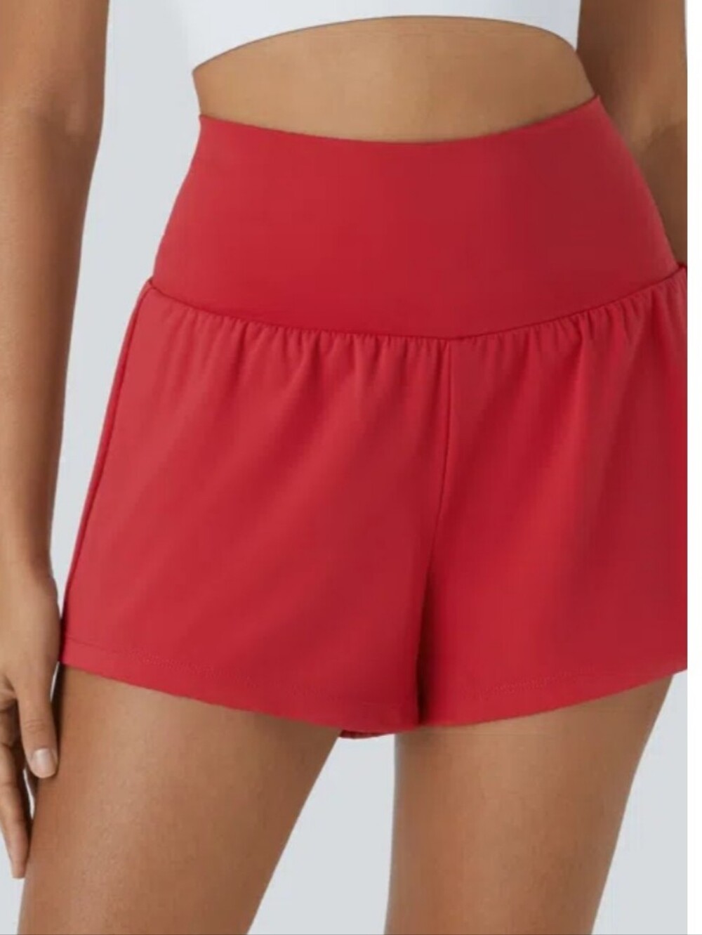 HALARA High Waist Women’s Shorts in Red